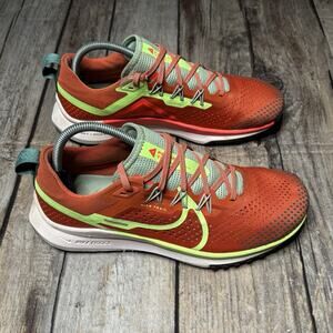 Nike React Pegasus Trail 4 Shoes Womens 9.5 Mantra Orange Hiking DJ6159-801